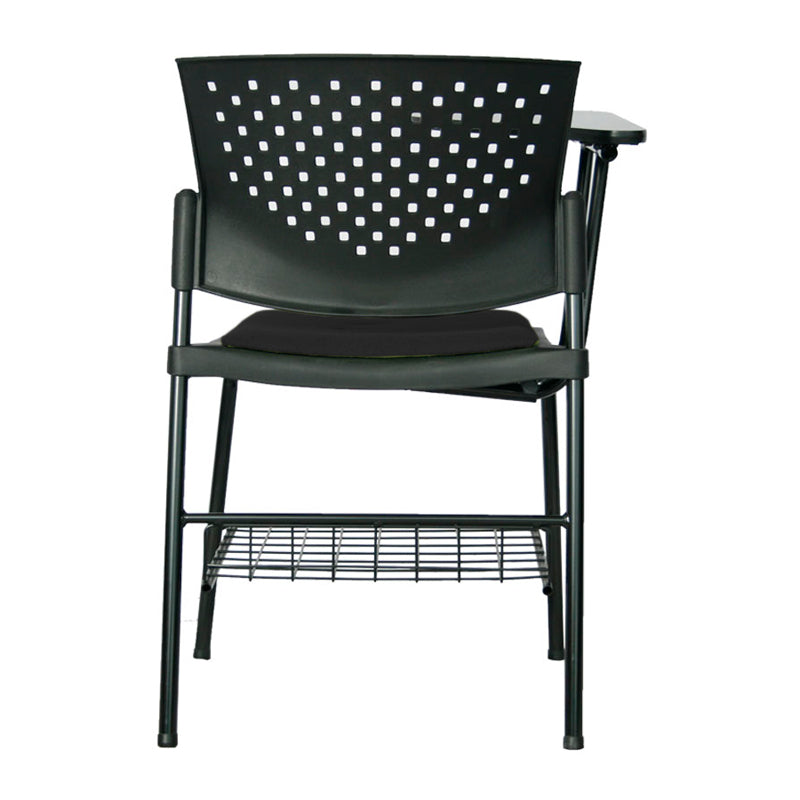 Silla Universitaria Fly Tapizada Brazo Abatible con Portalibros negro