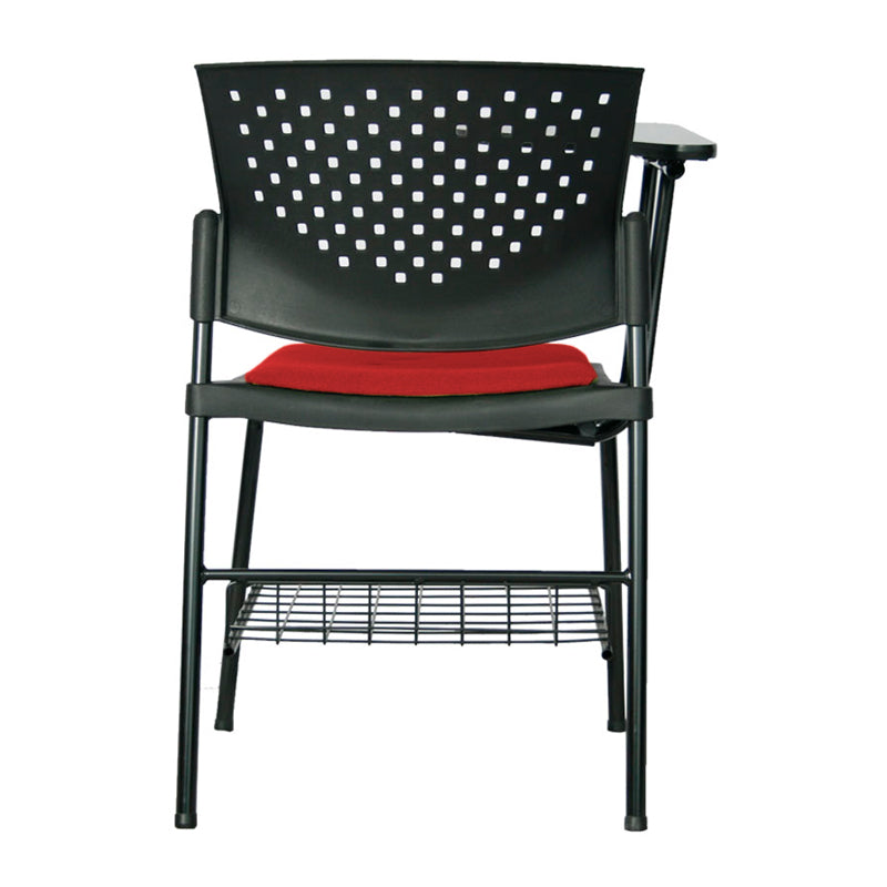 Silla Universitaria Fly Tapizada Brazo Abatible con Portalibros rojo