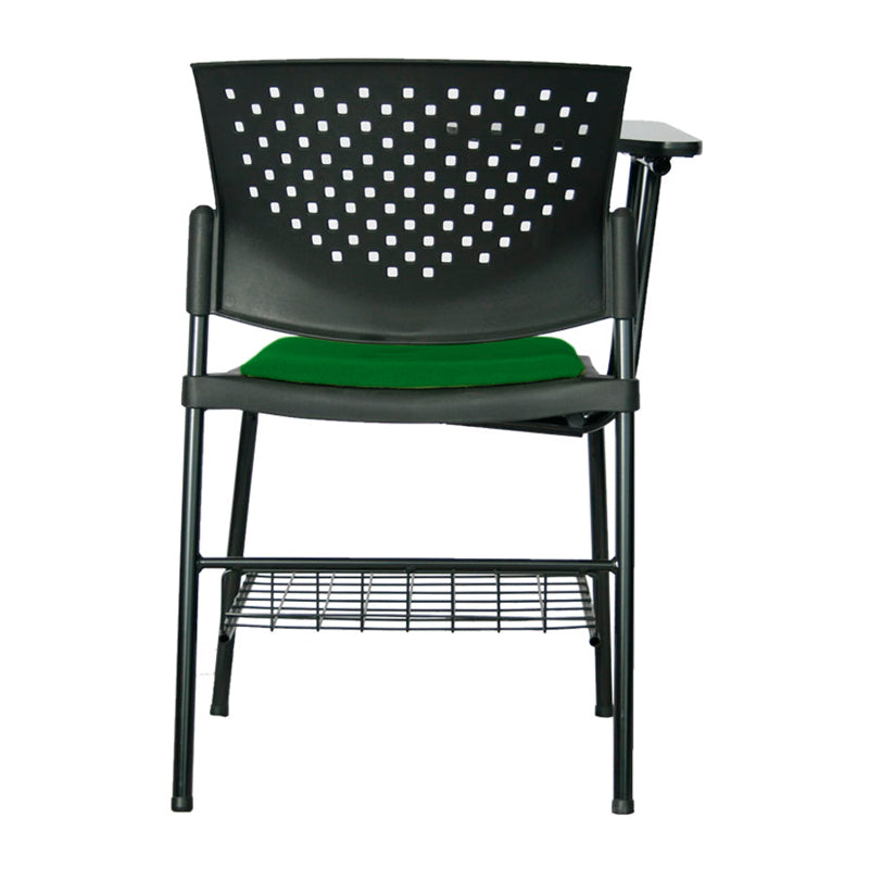 Silla Universitaria Fly Tapizada Brazo Abatible con Portalibros verde