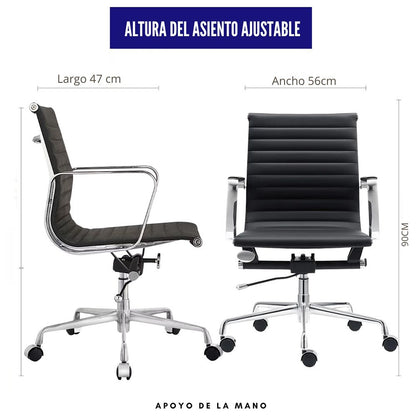 Silla De Oficina Premium Gerente Negra
