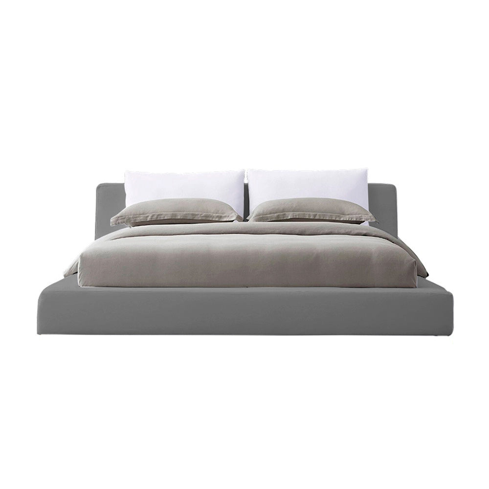 Cama Sencilla Astoria Gris Plata