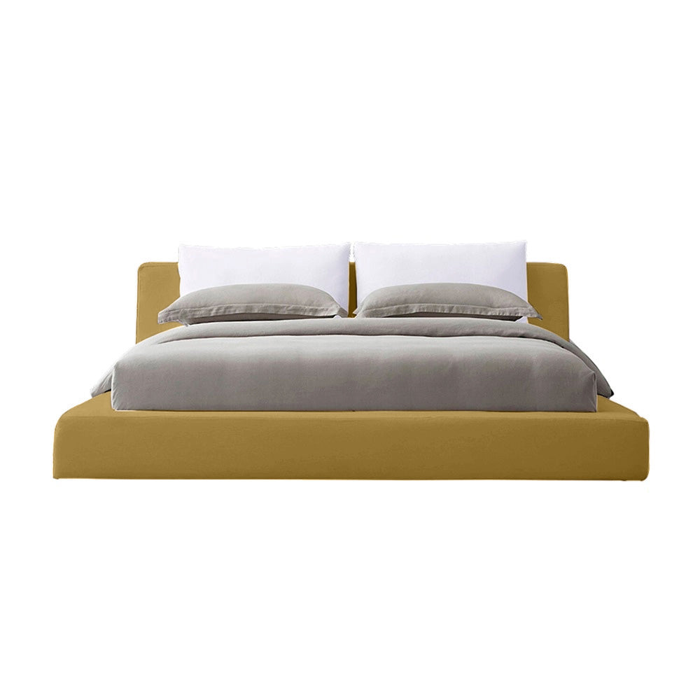 Cama Doble Astoria Mostaza