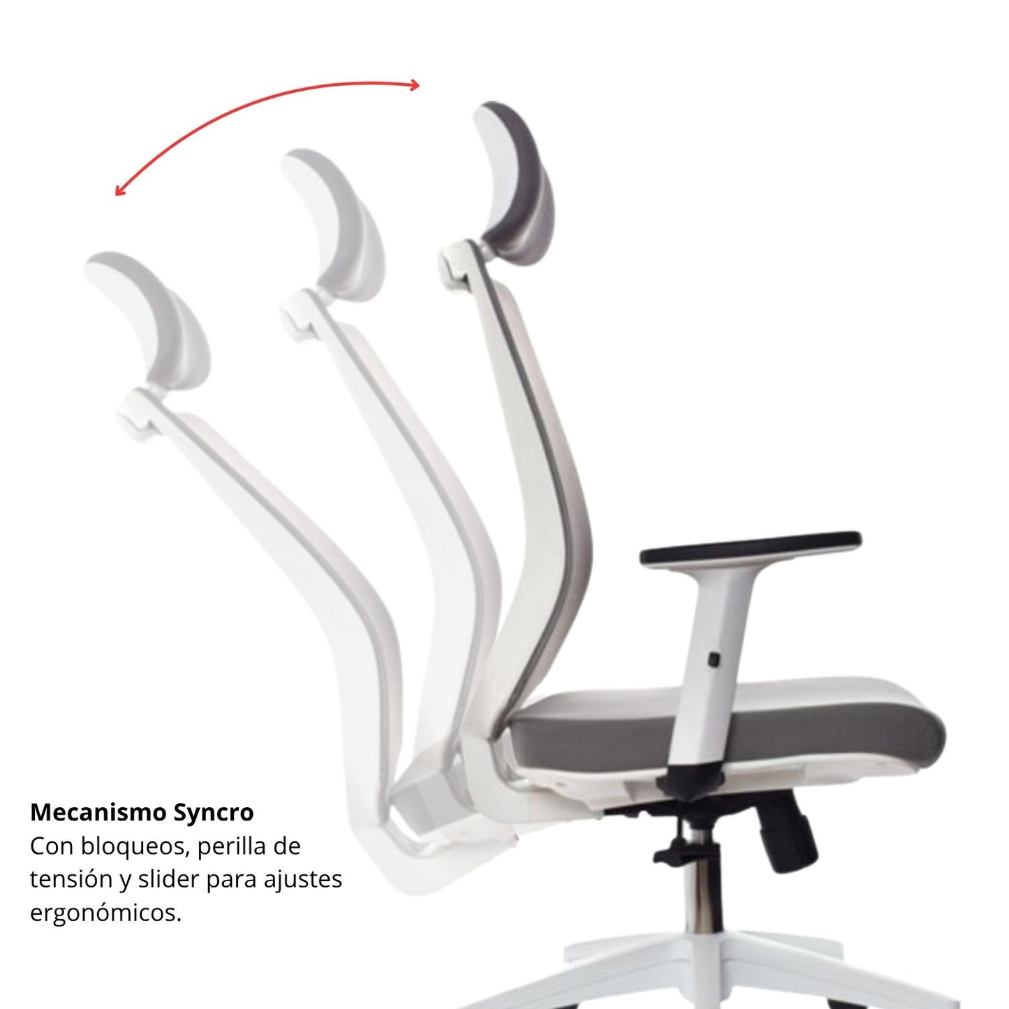 Silla Presidencial Perla 120X48X51 Blanco