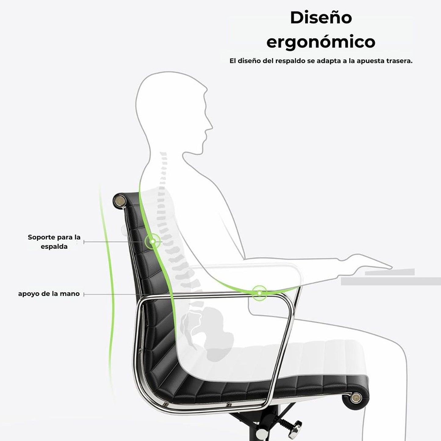 Silla De Oficina Premium Gerente Negra
