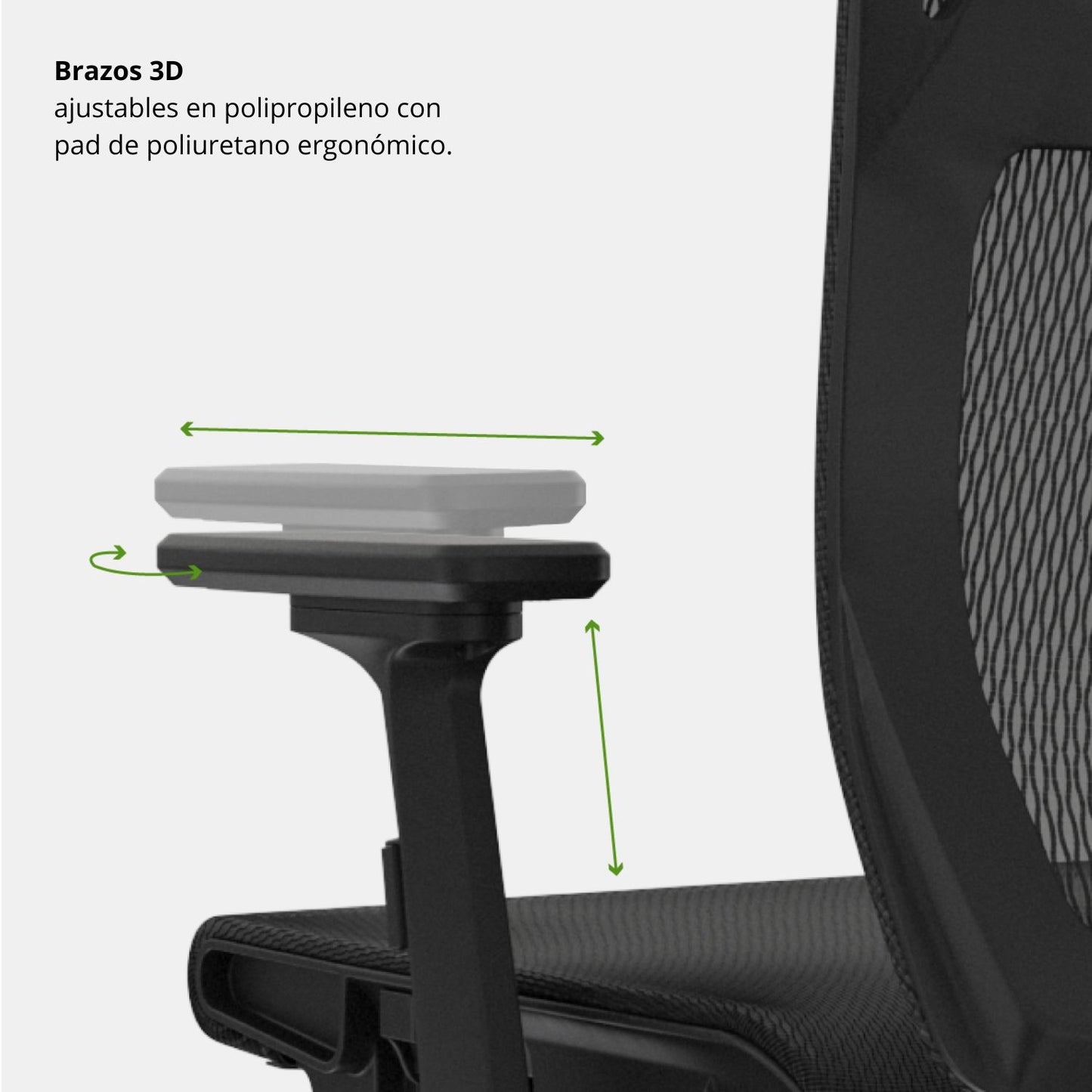 Silla De Oficina Lyd Gerente 113X47X51 Negra