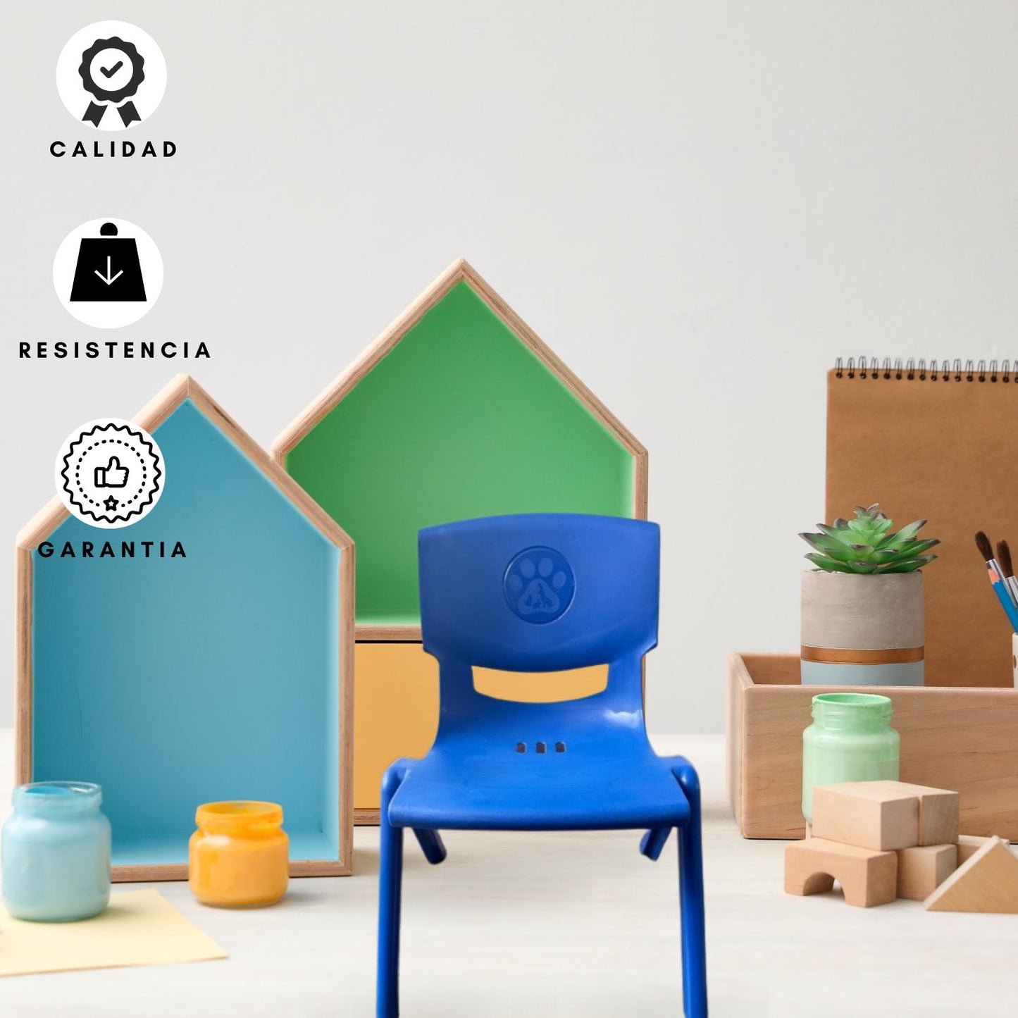 Silla Infantil Toby azul oscuro