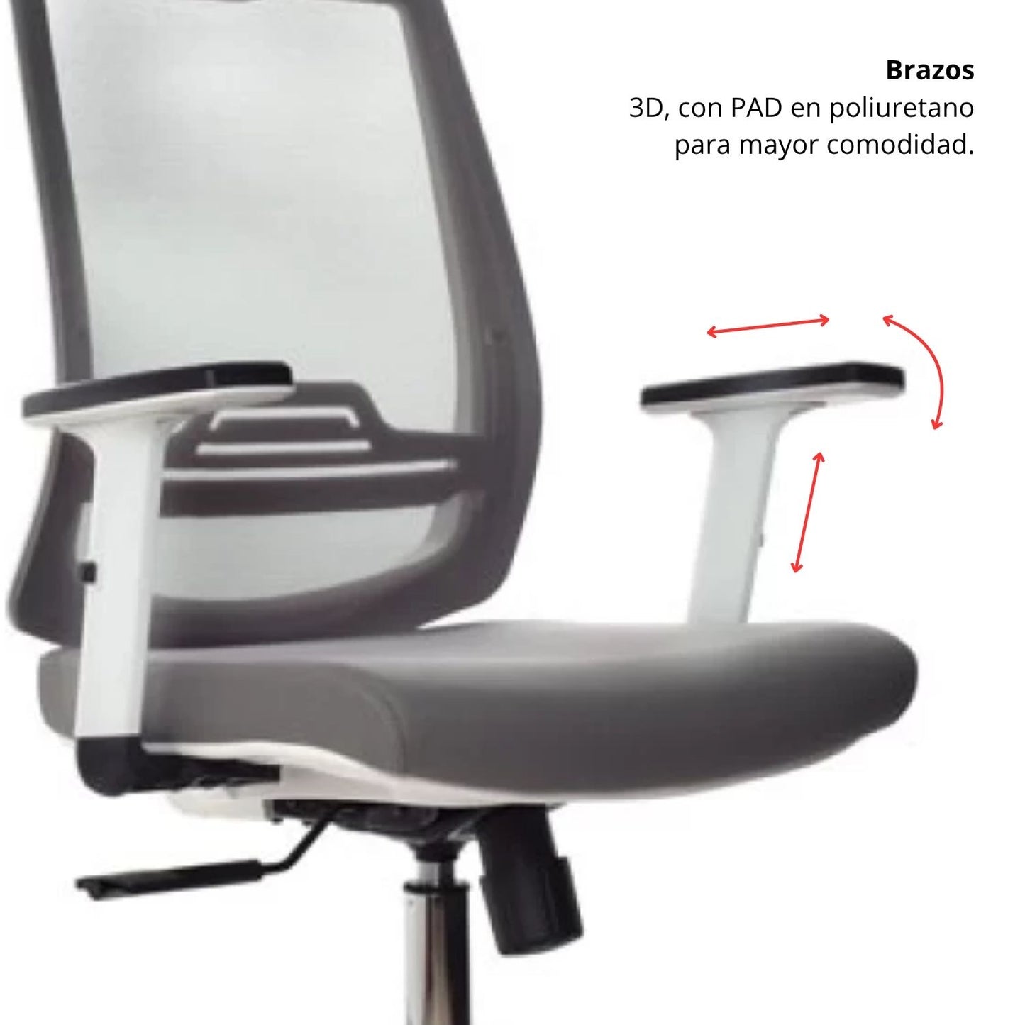Silla Presidencial Perla 120X48X51 Blanco