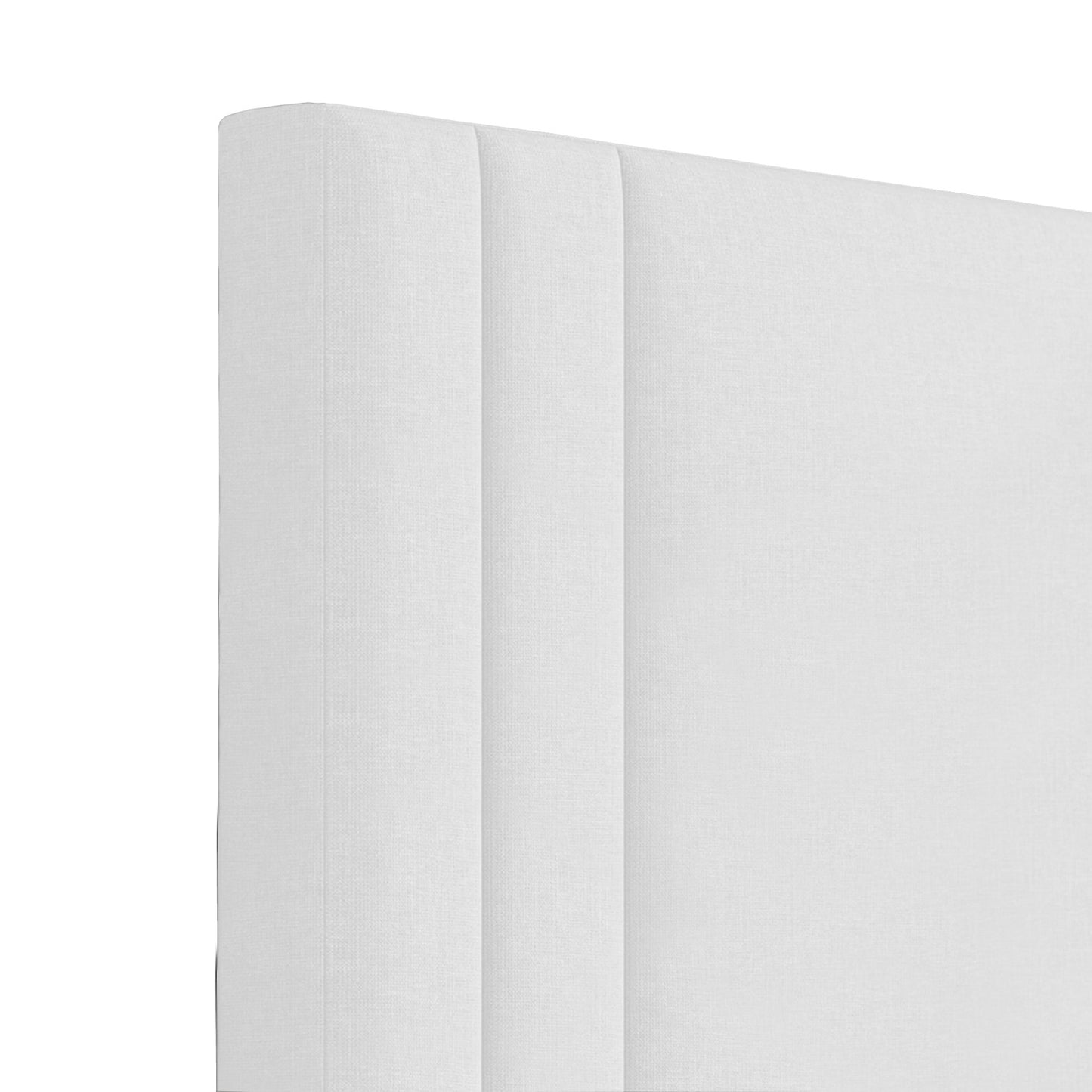 Base Cama con Espaldar + Colchon Sencillo Lupe 100x190x130 blanco