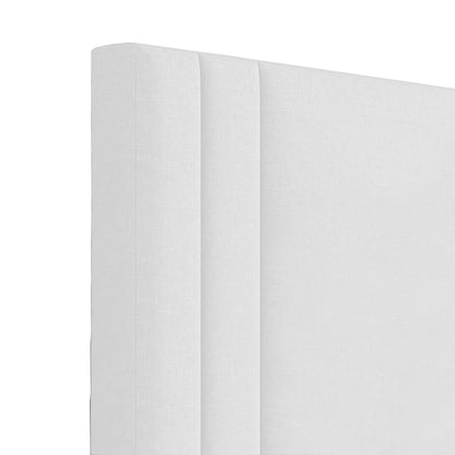 Base Cama con Espaldar + Colchon Sencillo Lupe 100x190x130 blanco