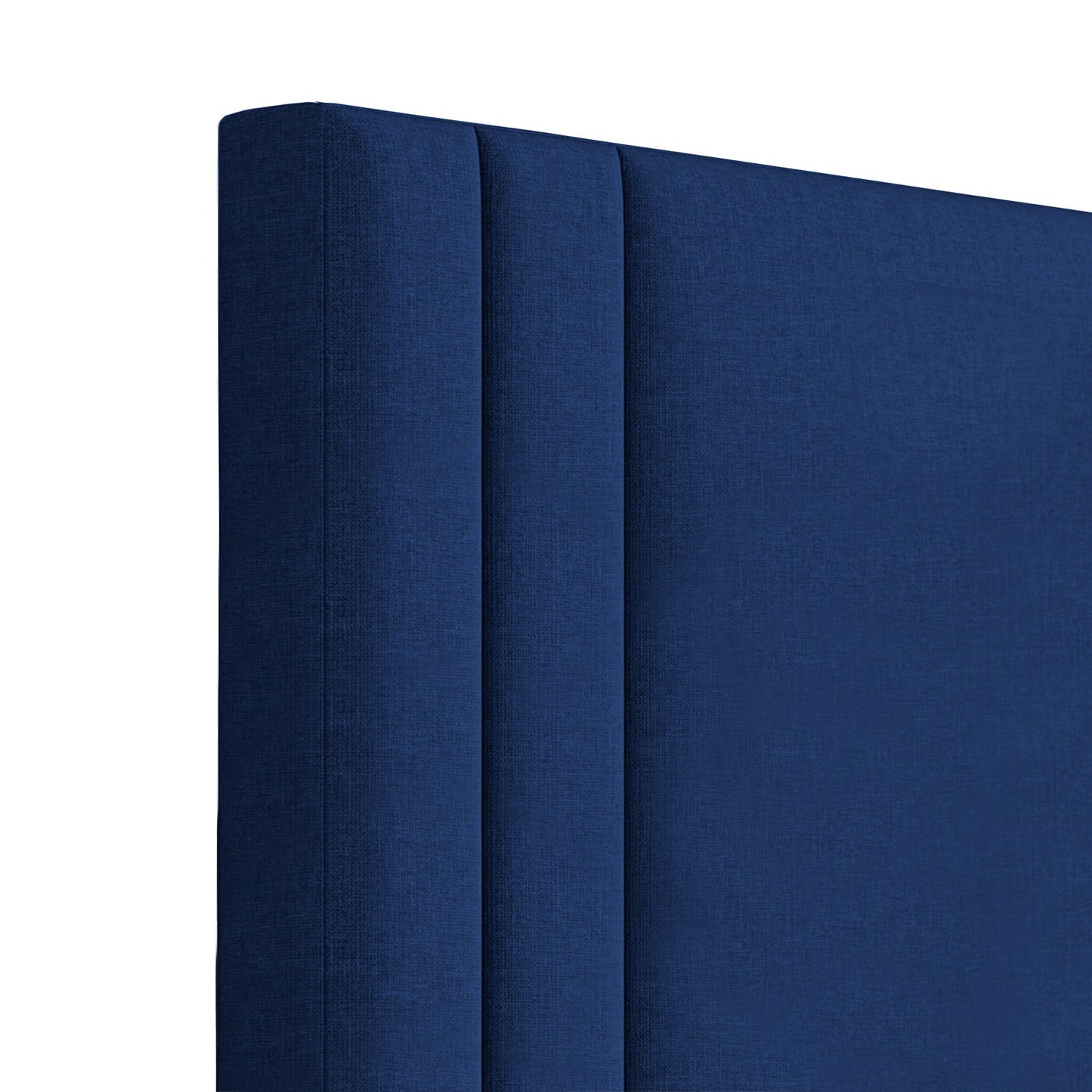 Base Cama con Espaldar + Colchon Semidoble Lupe 120x190x130 azul