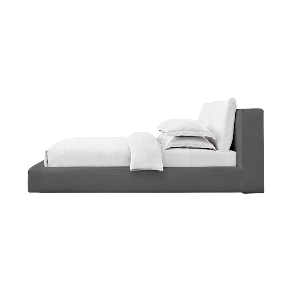 Cama Doble Astoria Gris Plomo