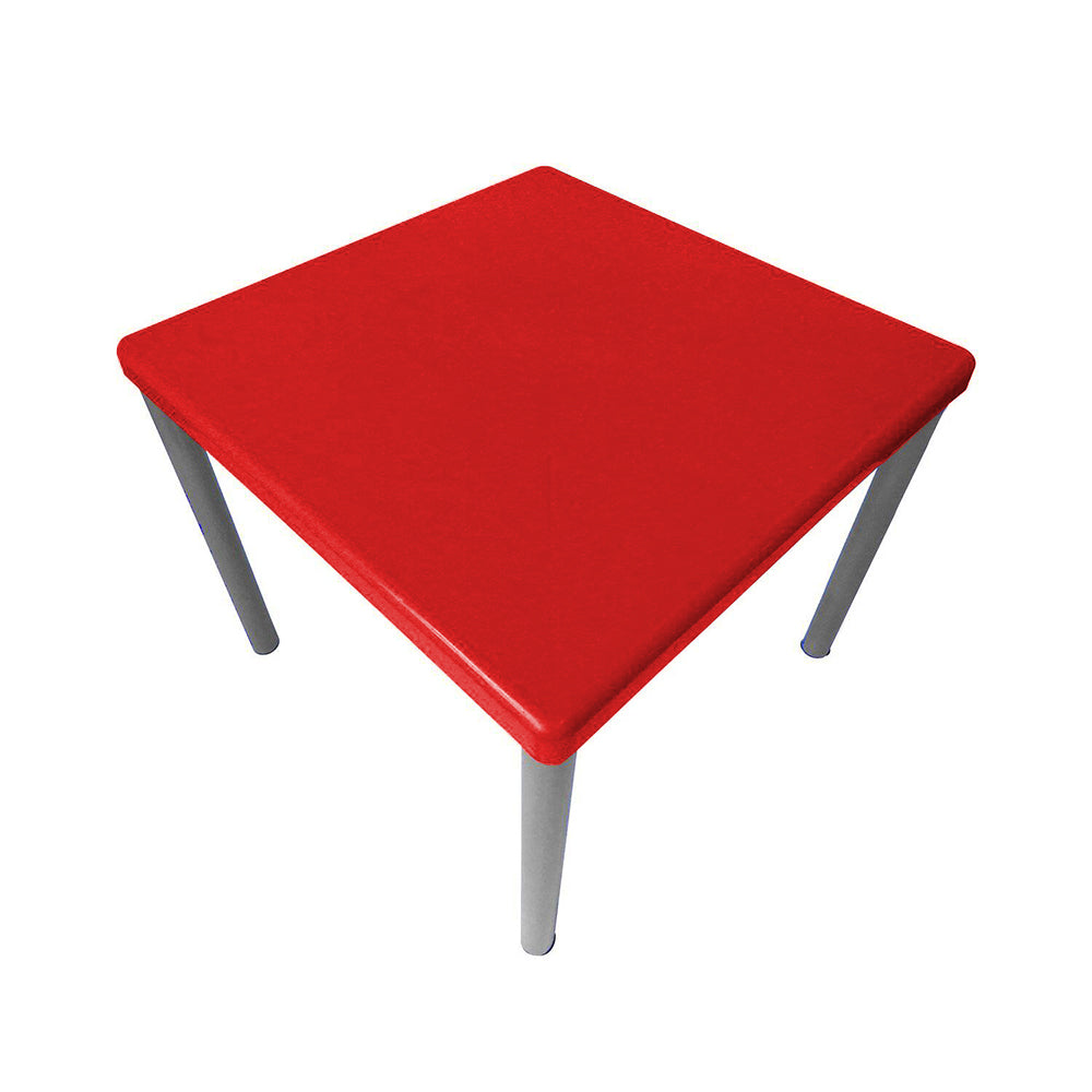 Mesa Infantil Andy roja con 4 Sillas Andy multicolor