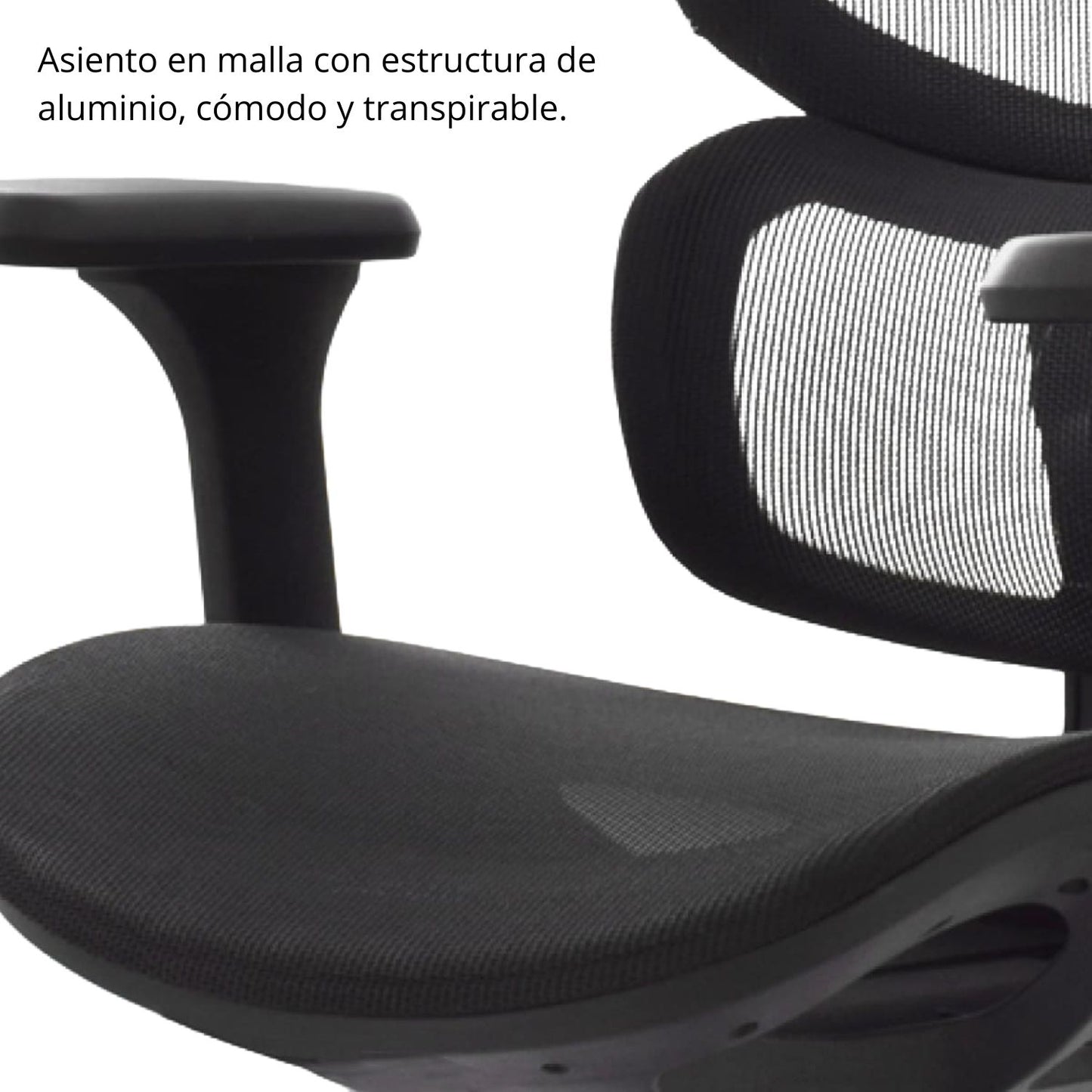 Silla De Oficina Emy 115X66X70 Negra