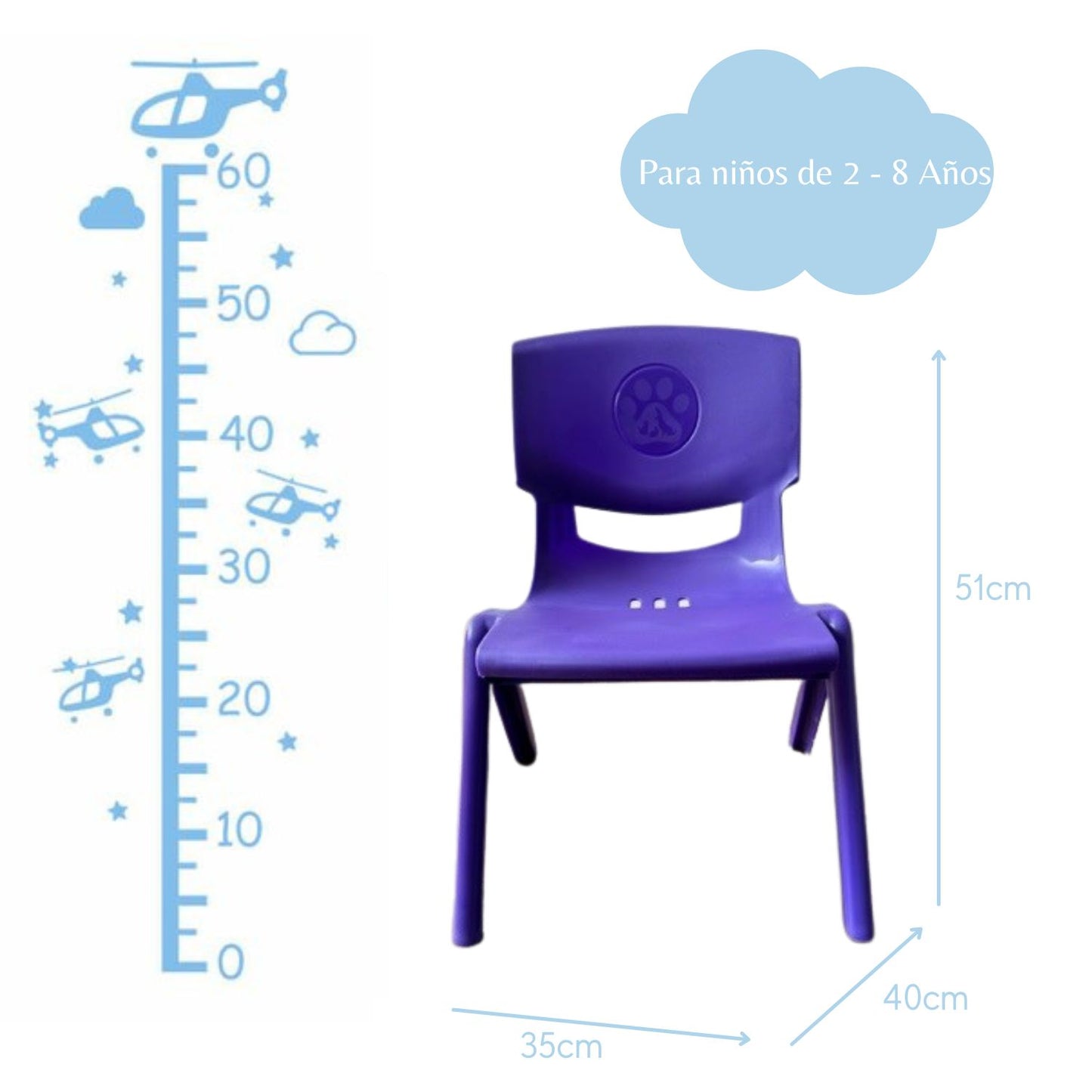 Silla Infantil Toby morado