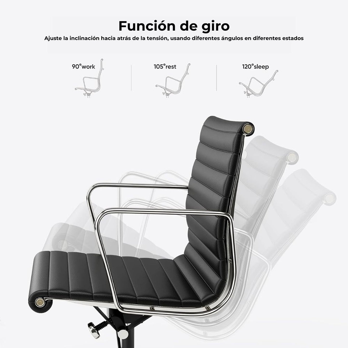 Silla De Oficina Premium Gerente Negra