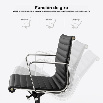 Silla De Oficina Premium Gerente Negra