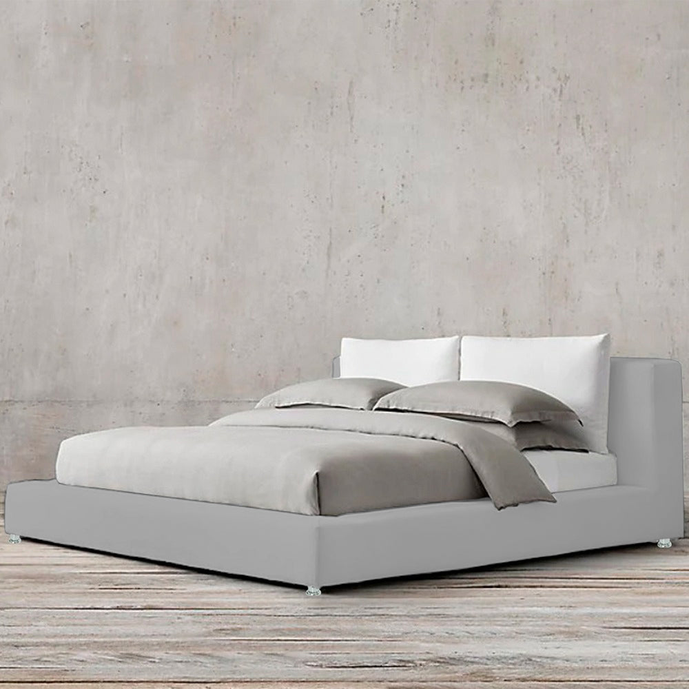 Cama Sencilla Astoria Gris Perla
