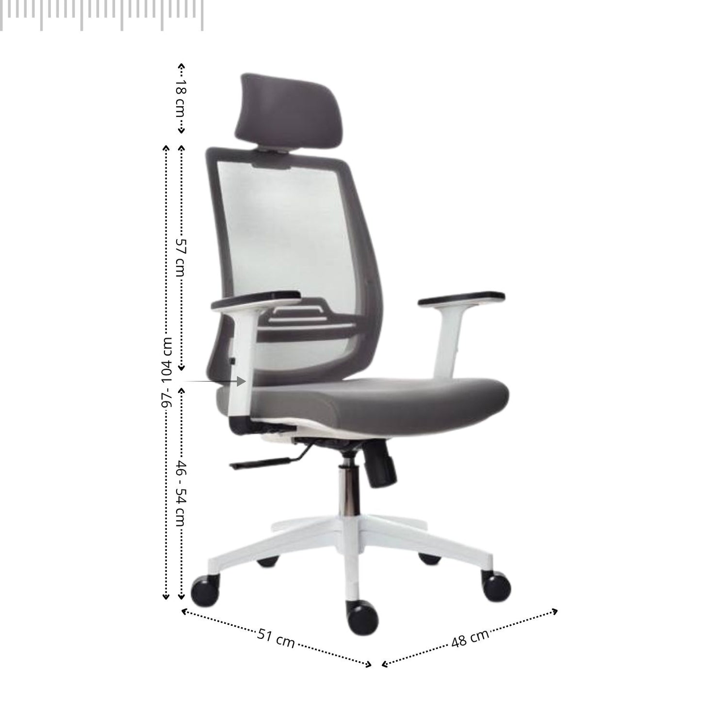 Silla Presidencial Perla 120X48X51 Blanco
