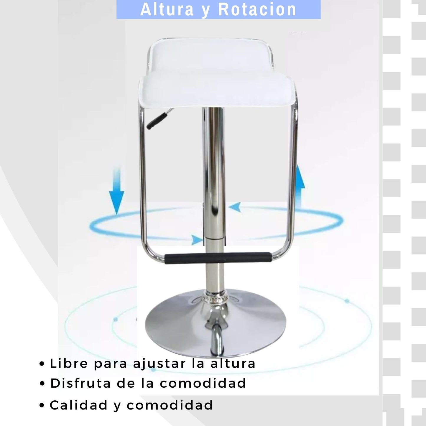 Silla de Barra Montiara Blanco