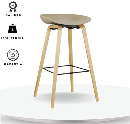 Silla de Barra Milyi Beige