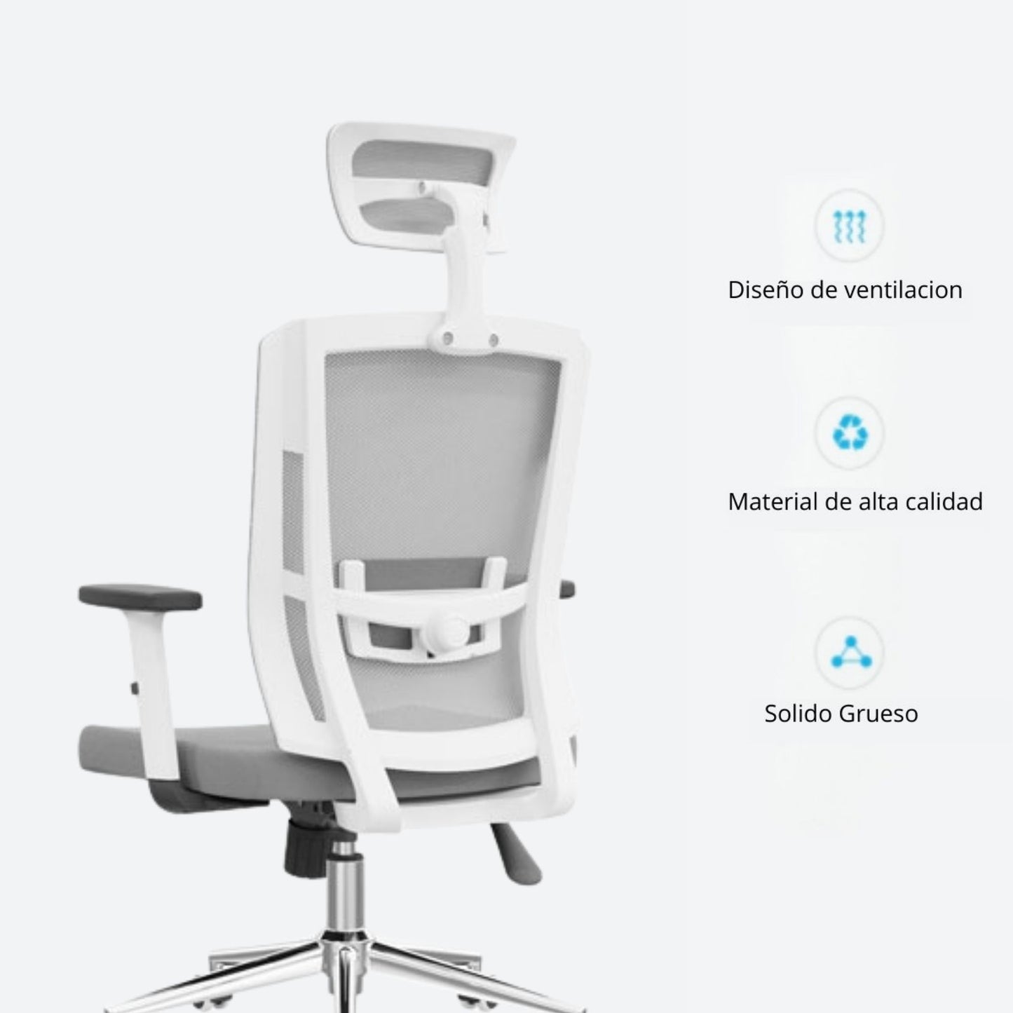Silla De Oficina Jaspen Presidente Gris