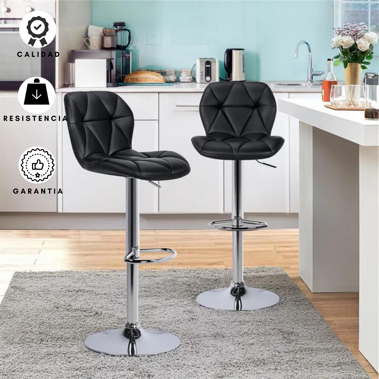 Silla de Barra Dais Negro