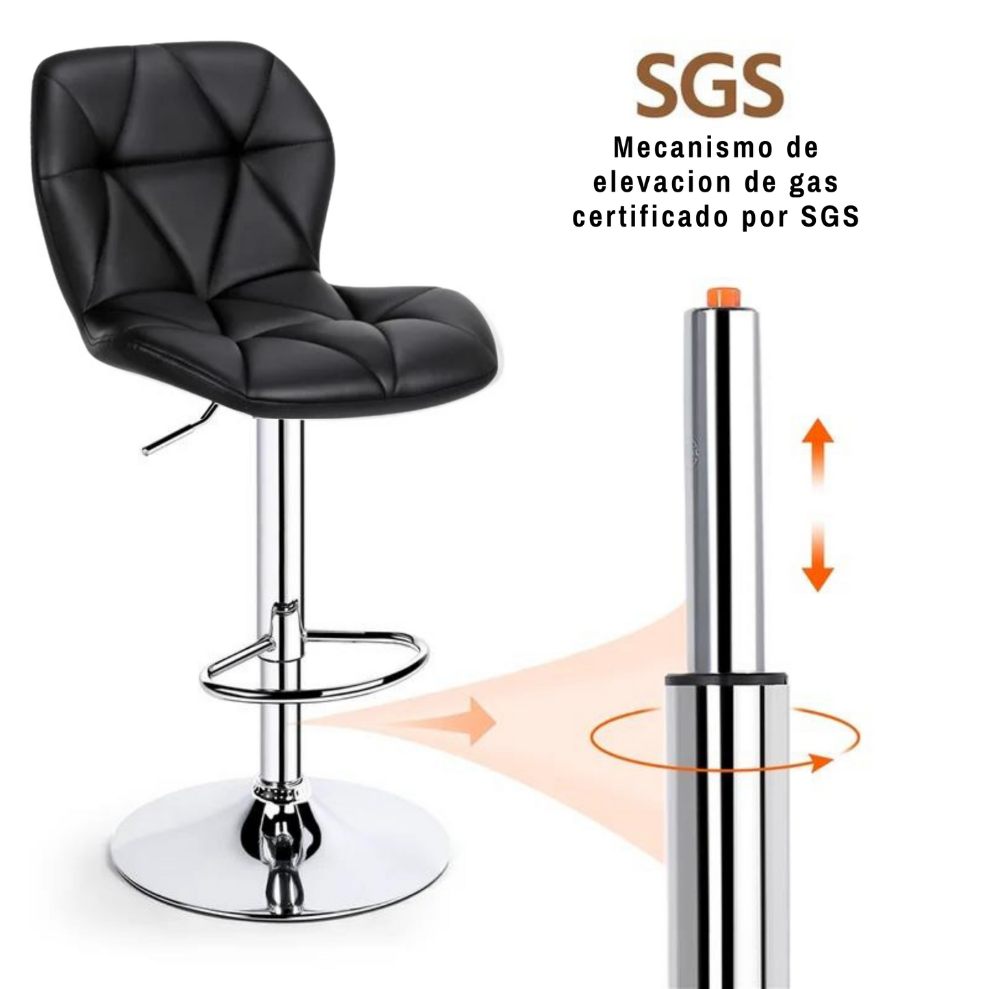 Silla de Barra Dais Negro
