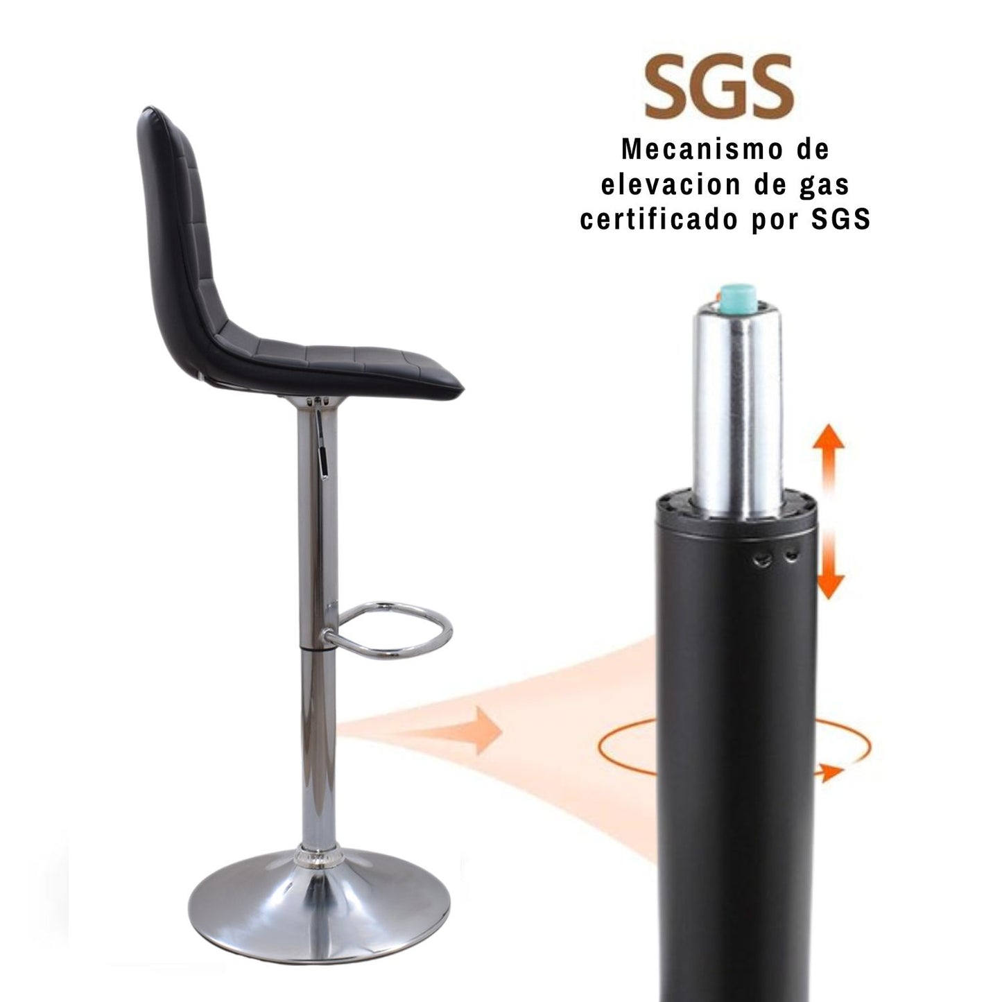 Silla de Barra Aki Negro
