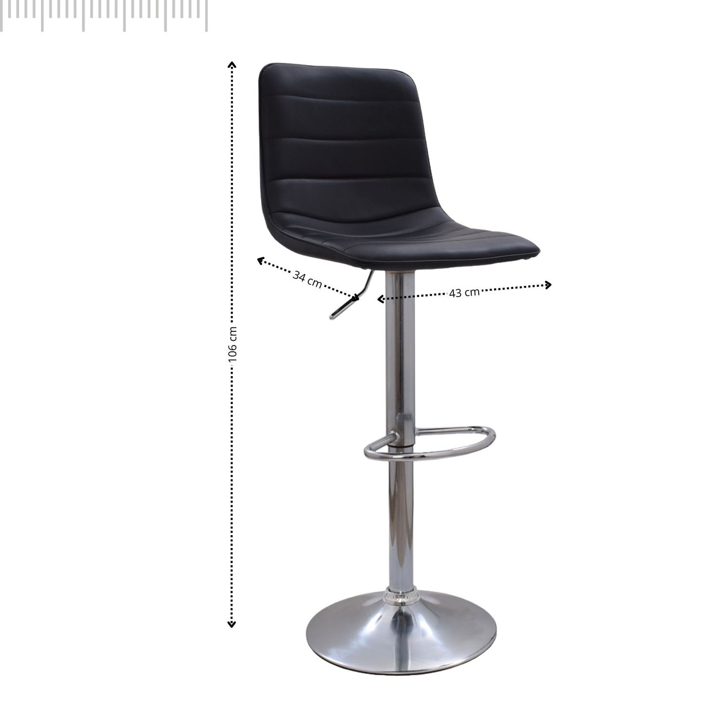 Silla de Barra Aki Negro