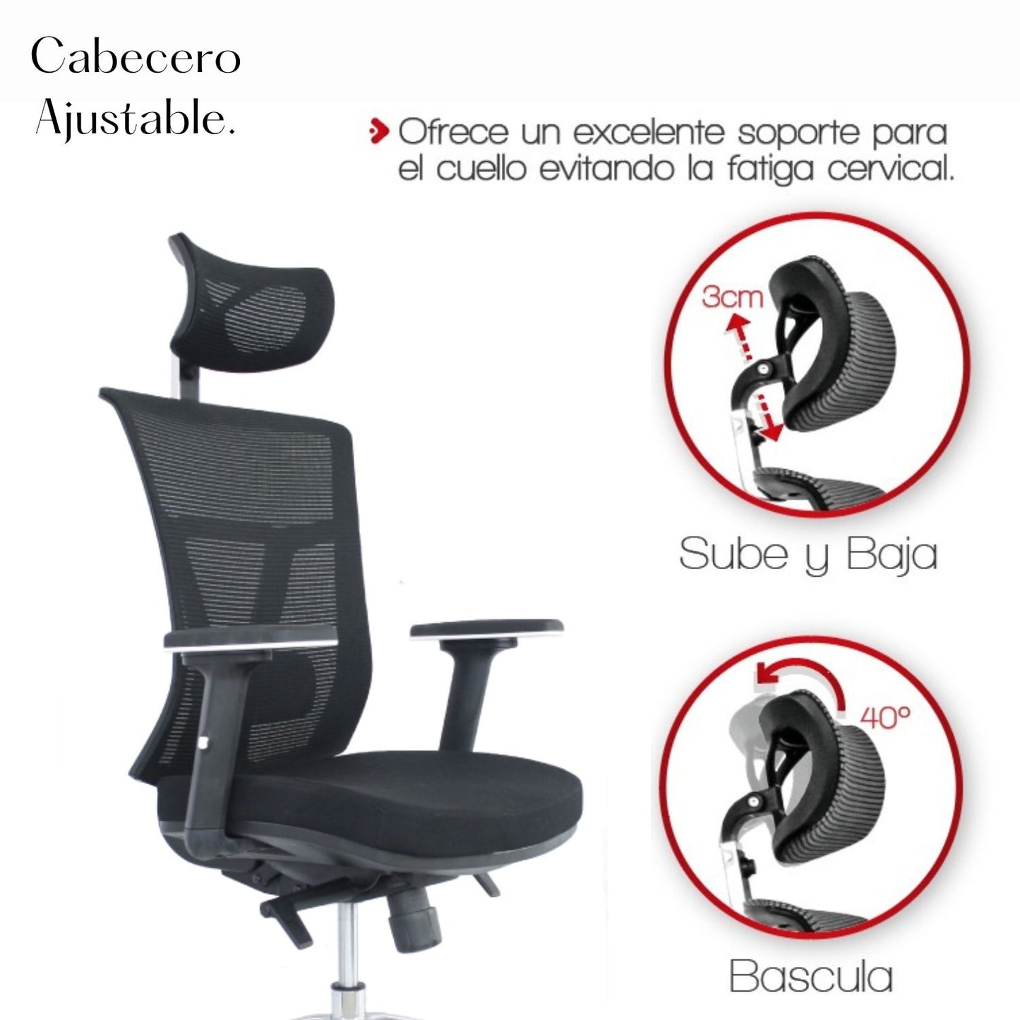 Silla De Oficina Osak Premium Negro