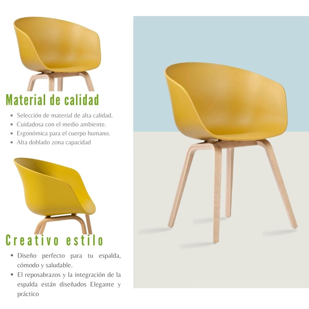 Silla Natura Amarilla