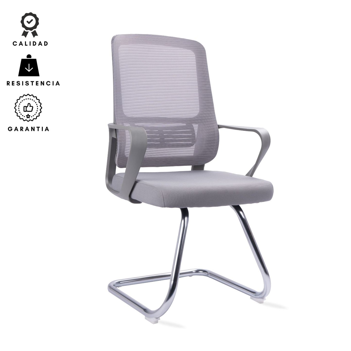 Silla De Oficina Karlo Interlocutora 100X60X50 Gris