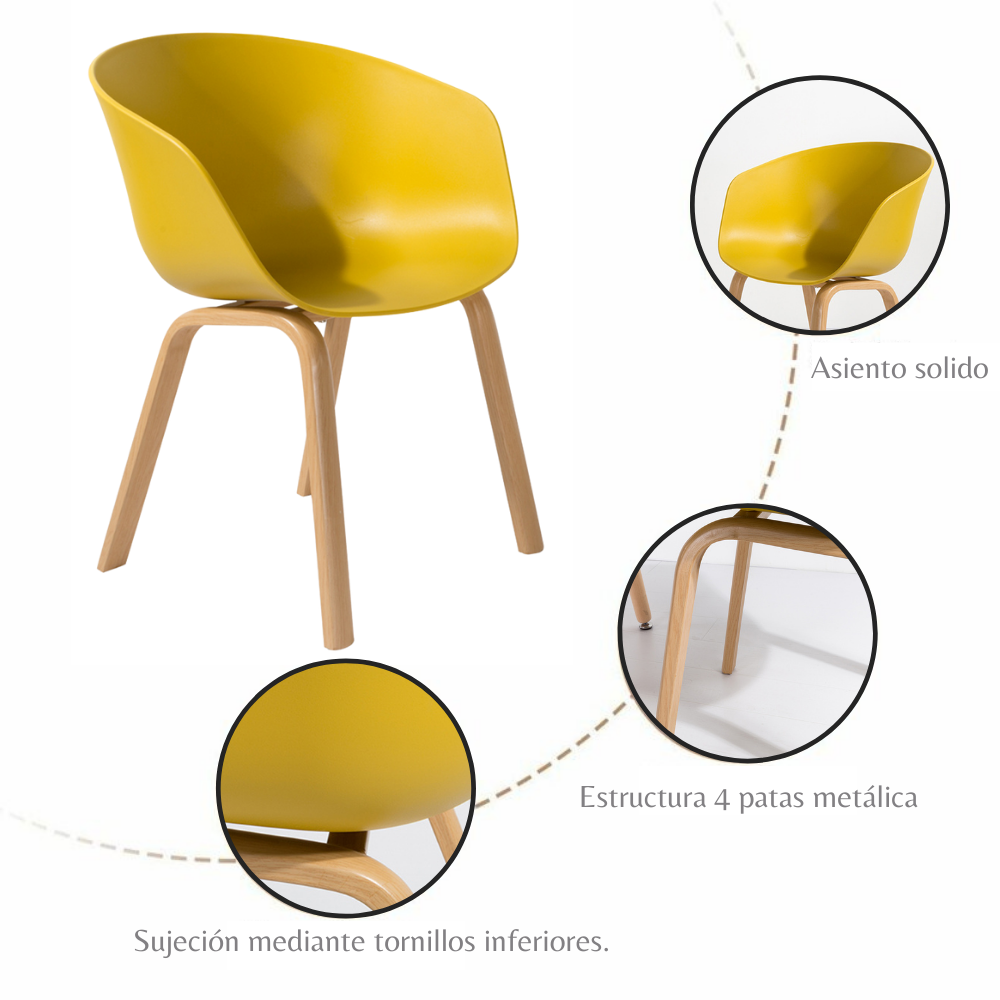 Silla Natura Amarilla