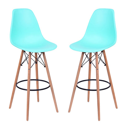 Set x2 Silla de Barra Eames Verde Menta