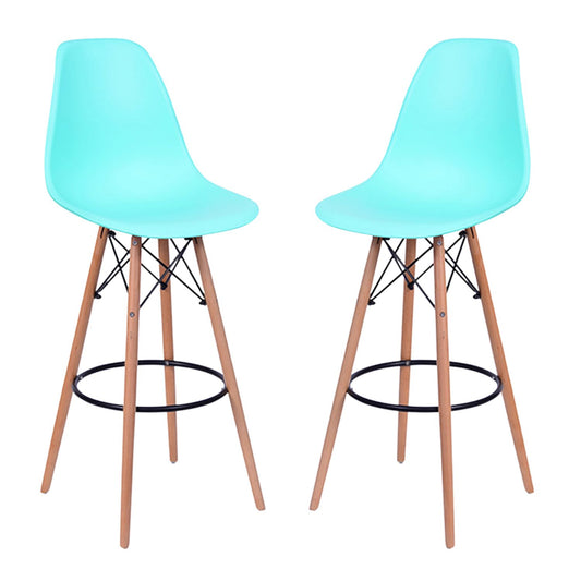 Set x2 Silla de Barra Eames Verde Menta