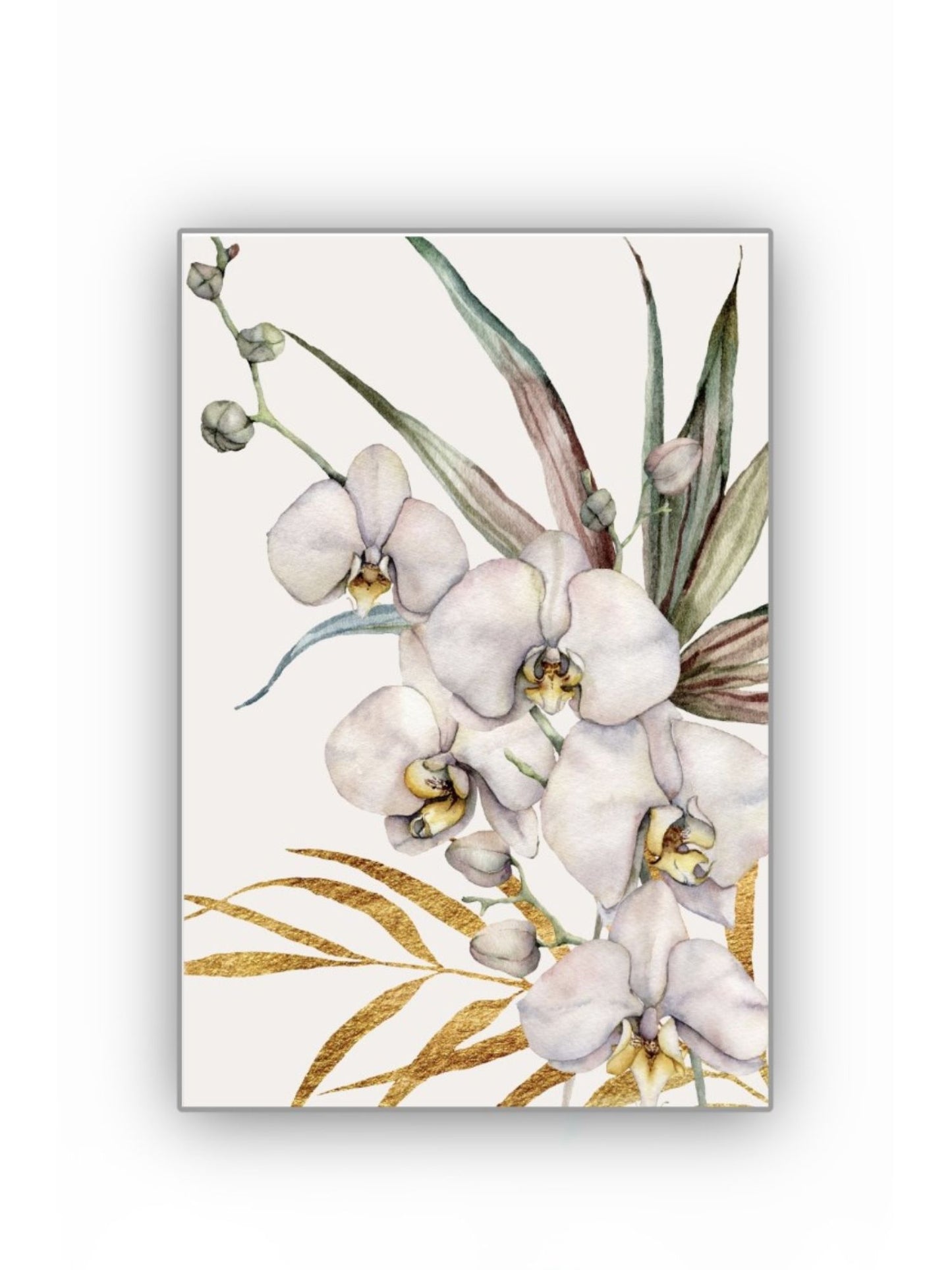 Cuadro en MDF tipo Marmol Orquidea Gold 70x50x5