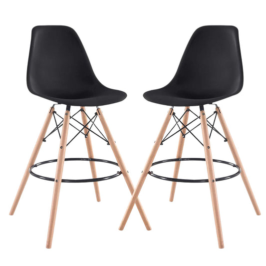 Set x2 Silla de Barra Eames Negro