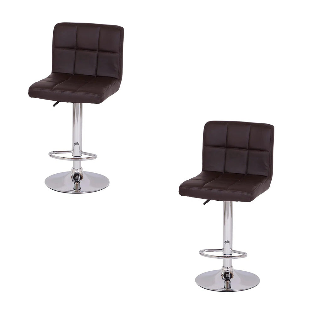 Set x2 Silla de Barra Leo Café