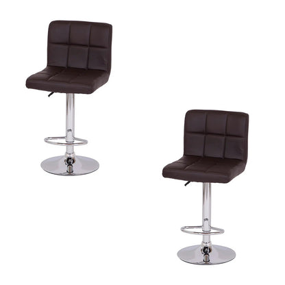 Set x2 Silla de Barra Leo Café