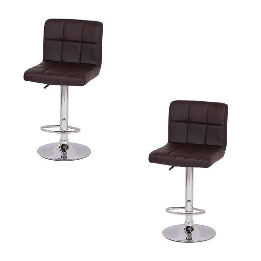 Set x2 Silla de Barra Leo Café