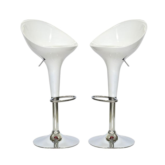 Set x2 Silla de Barra Arkor Blanco