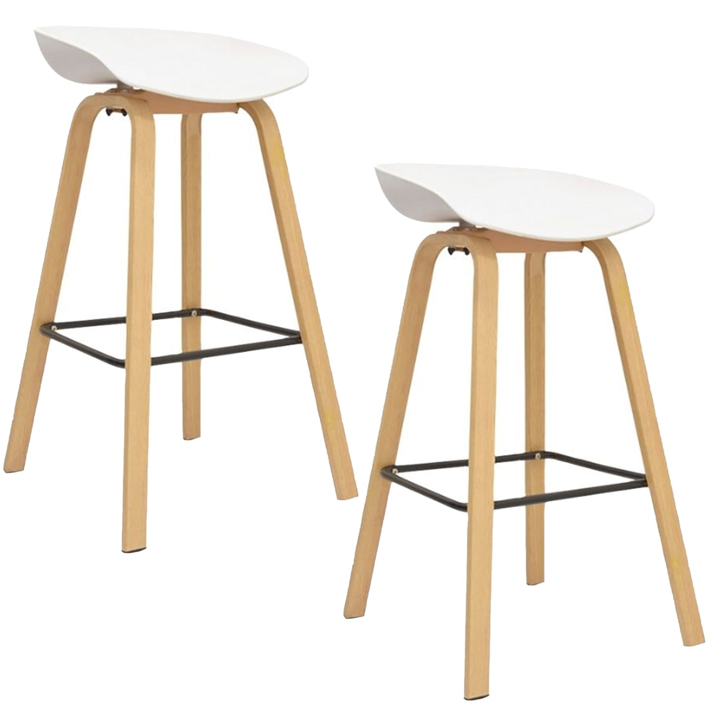Set x2 Silla de Barra Milyi Blanco