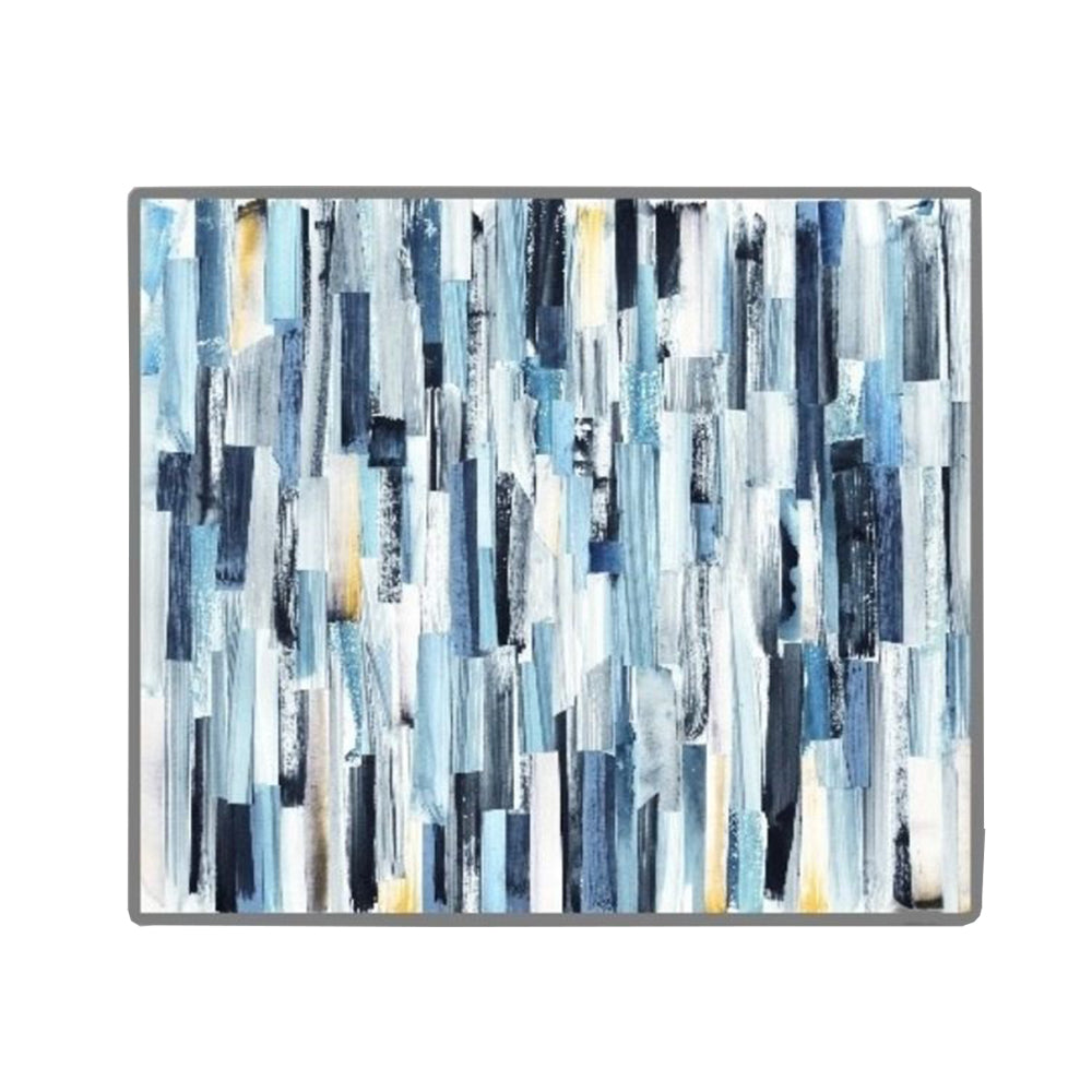 Cuadro en MDF tipo Marmol Blue Paint-In 90x120x5