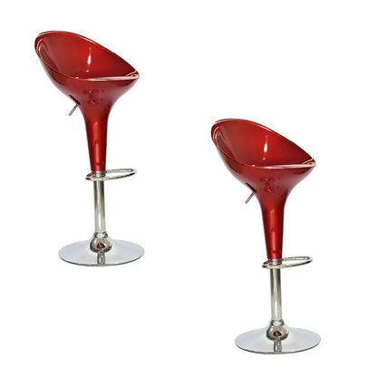 Set x2 Silla de Barra Arkor Rojo