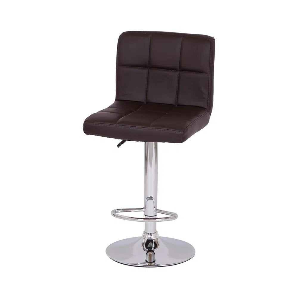 Set x2 Silla de Barra Leo Café
