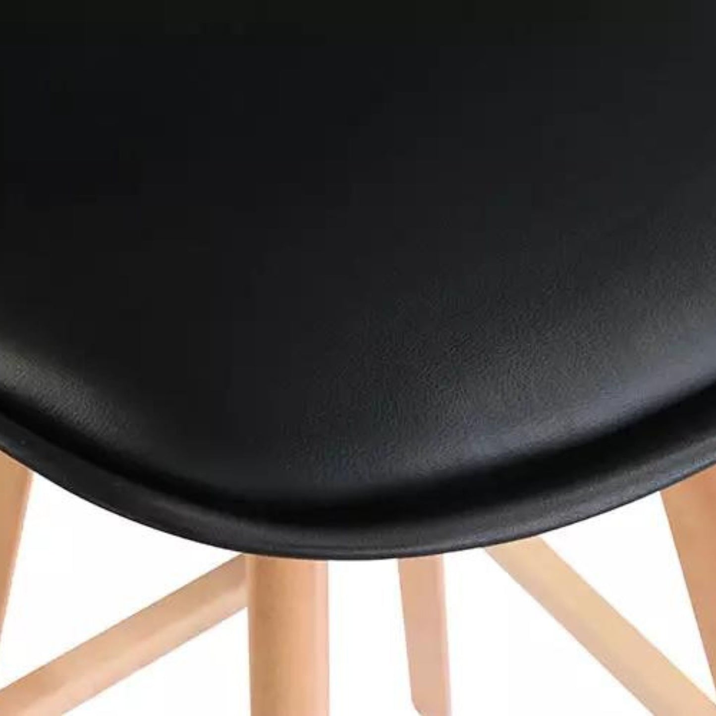 Set x2 Silla de Barra Milano Tapizada Negro