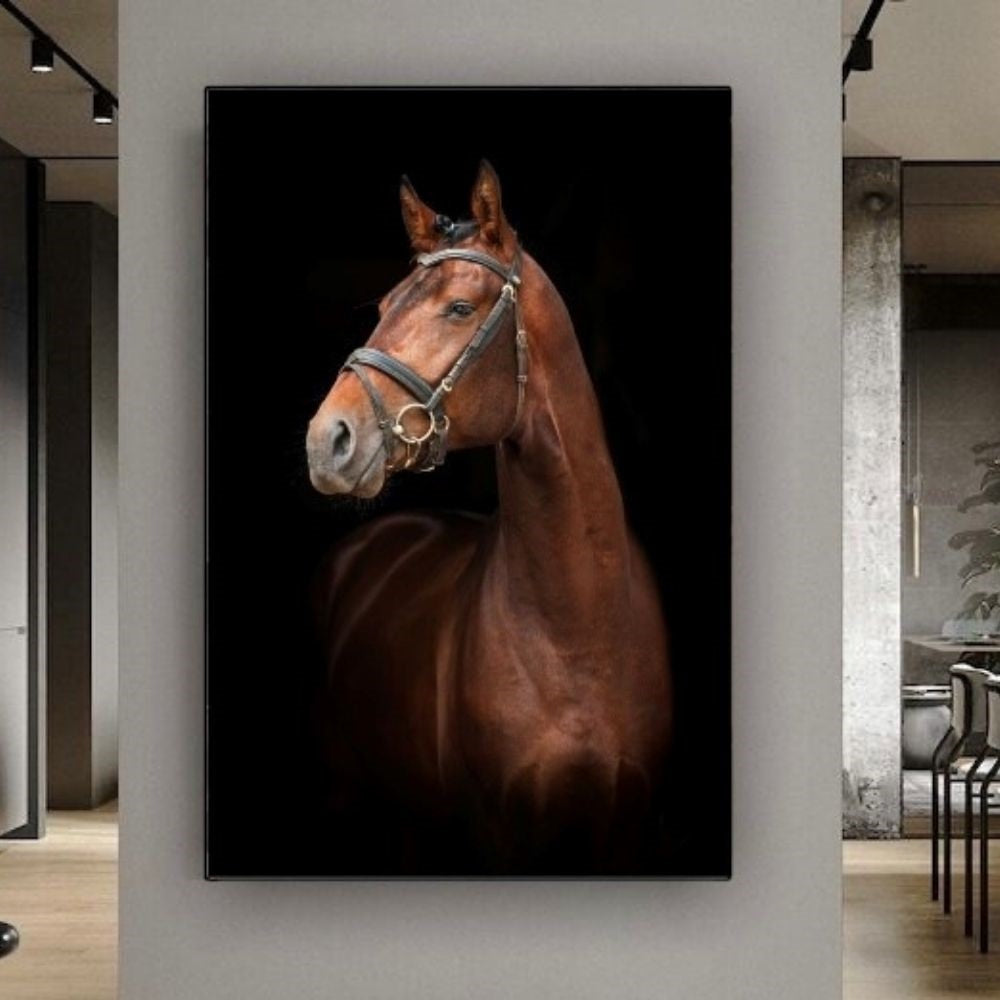 Cuadro en MDF tipo Marmol Cara Caballo Rafe 180x120x5