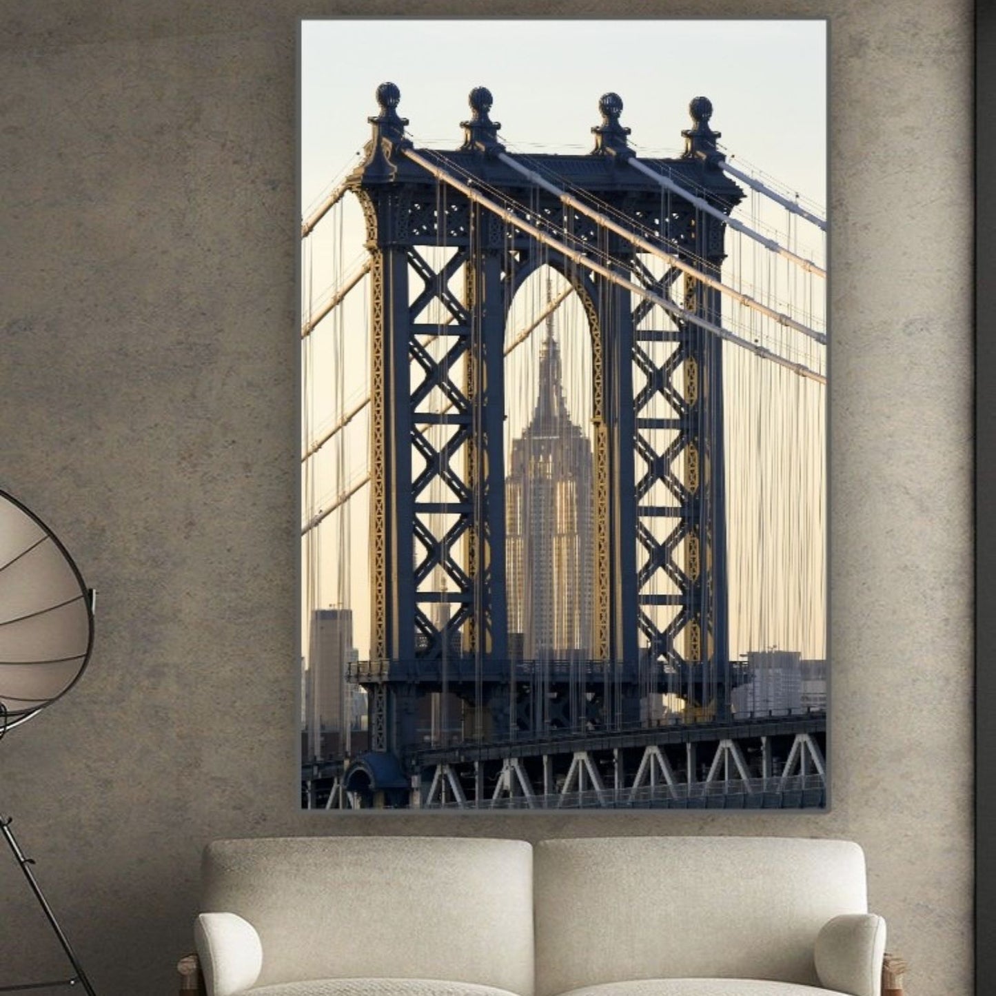 Cuadro en MDF tipo Marmol New York 180x120x5