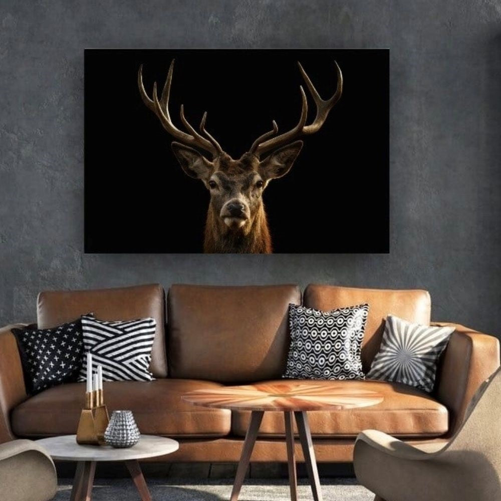 Cuadro en MDF tipo Marmol Cara De Venado 90x120x5