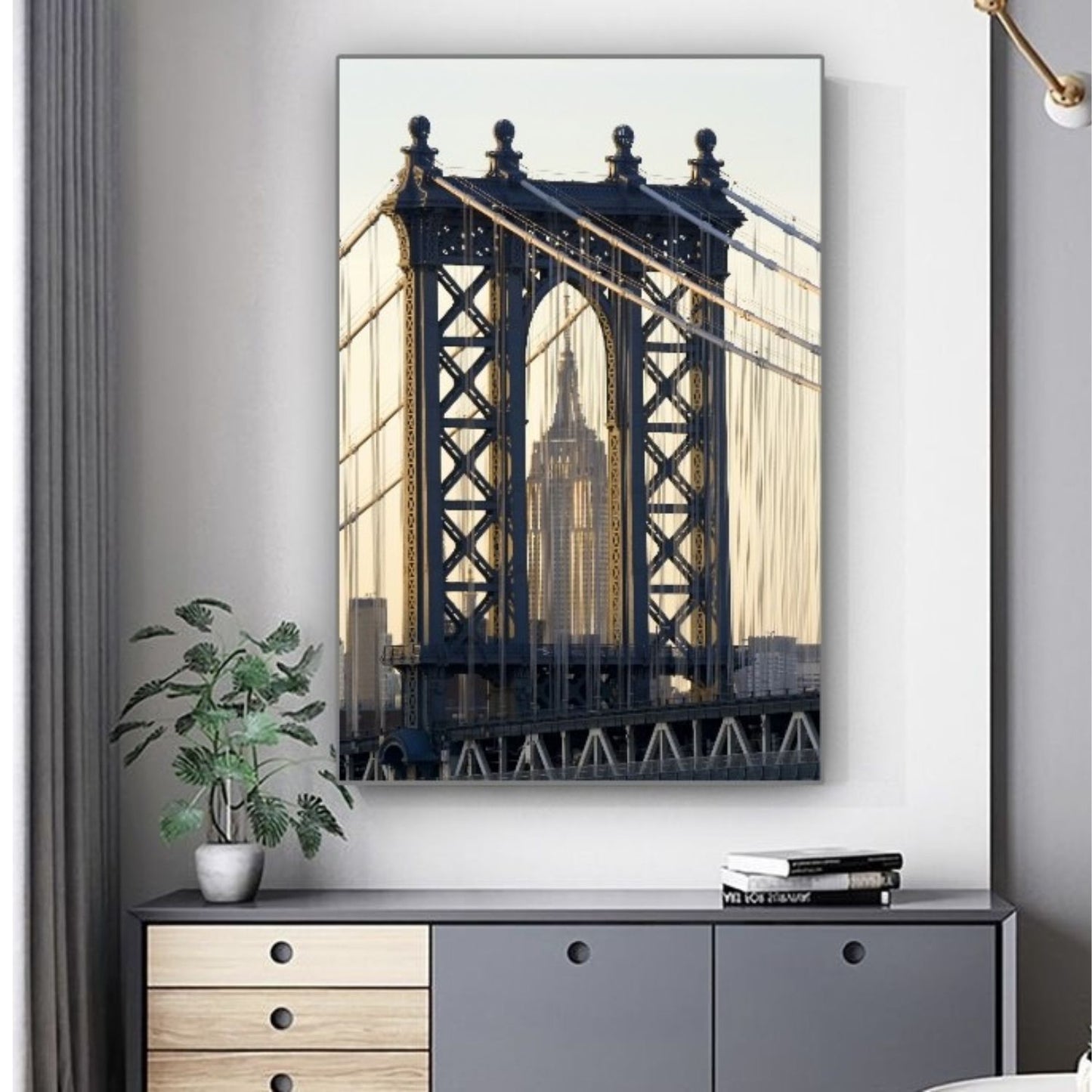 Cuadro en MDF tipo Marmol New York 120x90x5